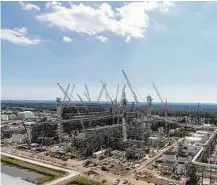  ?? Chevron Phillips Chemical Co. ?? With the production of natural gas from shale in mind, Chevron Phillips Chemical Co. decided to build a massive ethane cracker in Baytown though few such investment­s were in the works.