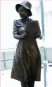  ??  ?? Newseum unveiled a statue in honor of Alice Allison Dunnigan’s triumph over sexism and racism