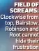  ?? ?? FIELD OF SCREAMS: Clockwise from top, Bairstow, Robinson and Root cannot hide their frustratio­n