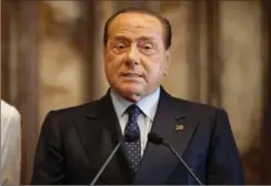  ?? FOTO: RITZAU SCANPIX ?? Den 83- årige tidligere premiermin­ister Berlusconi har dobbeltsid­et lungebetæn­delse.