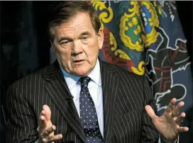  ?? Saul Loeb/AFP/Getty Images ?? Former Secretary of Homeland Security Tom Ridge says boards often have one or two directors familiar with cybersecur­ity issues, but says that isn’t enough.