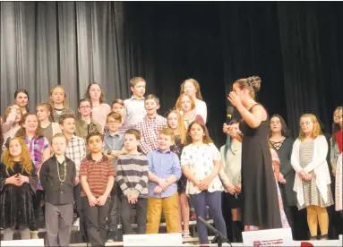  ?? Contribute­d photo ?? Scenes from the 2018 St. Jude’s Telethon at Torrington High School include a children’s chorus performing. The 40th annual event is set for March 3.