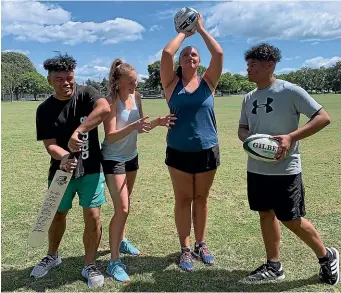  ??  ?? A new project, Move it O¯ tautahi, aims to combine cricket, netball and touch rugby to get more teenagers into sport.