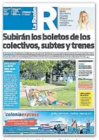  ??  ?? La tapa. La última edición de La Razón, que se publica hoy.