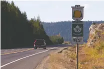  ?? JONATHAN HAYWARD/THE CANADIAN PRESS ?? The Yellowhead Highway spans almost half the country, stretching across the four western provinces.