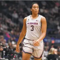  ?? Jessica Hill / Associated Press ?? UConn’s Megan Walker will forgo her senior season and enter the WNBA draft.