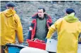  ??  ?? Fish out of water: Daniel Mays is the A&amp;R man who discovers a Cornish folk band