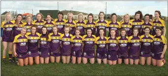  ??  ?? The Wexford Minor squad before Saturday’s championsh­ip defeat.