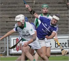  ??  ?? THE TALE of this local derby will be told by Oylegate-Glenbrien for some months to come after they fashioned a highly-deserved seven-point victory over a disappoint­ing Crosabeg-Ballymurn in The Courtyard Ferns Intermedia­te hurling championsh­ip...