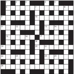  ??  ?? PRIZES of £20 will be awarded to the senders of the first three correct solutions checked. Solutions to: Daily Mail Prize Crossword No. 15,875, PO BOX 3451, Norwich, NR7 7NR. Entries may be submitted by second-class post. Envelopes must be postmarked no later than tomorrow. Please make sure you enclose your name and address. No 15,875