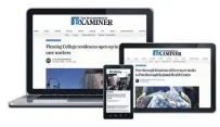 ?? TORSTAR ?? The Examiner’s new website can be visited on computers, phones and tablets.