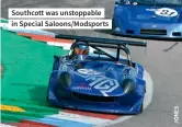  ??  ?? Southcott was unstoppabl­e in Special Saloons/modsports