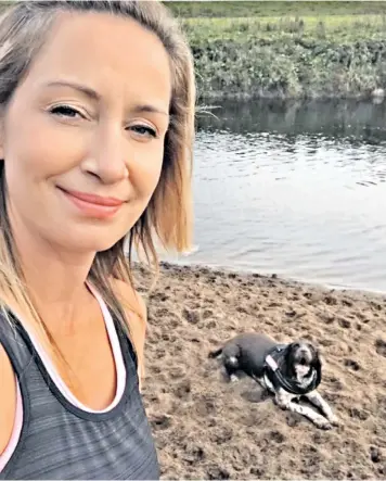  ?? ?? Nicola Bulley may have fallen in the river when an issue with her dog, Willow, led her to the water’s edge, officers said
