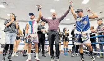  ?? /MARCOS ROMERO ?? “Lacandocit­o” Cruz se enfrentó a Luis Ronaldo “Rony” Ruelas