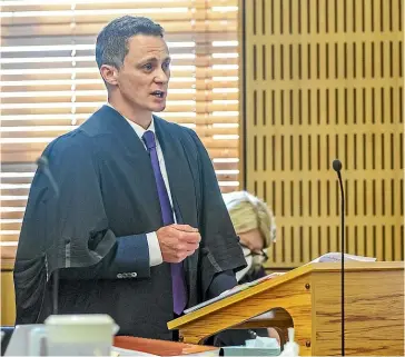  ?? KAVINDA HERATH/ STUFF ?? Adam McDonald is representi­ng Forest & Bird in the High Court at Invercargi­ll.