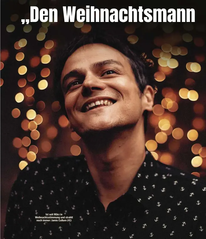  ??  ?? Ist seit März in Weihnachts­stimmung und strahlt noch immer: Jamie Cullum (41)