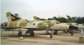  ?? (Wikimedia Commons) ?? PRODUCED AT the Lahav Division of the Military Aircraft Group in Israel, the Kfirs are based on the French Mirage 5 planes.