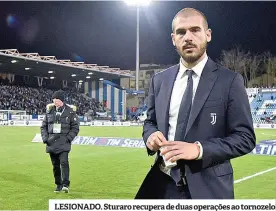  ??  ?? LESIONADO. Sturaro recupera de duas operações ao tornozelo