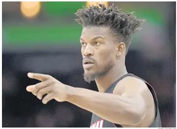  ?? NICK WASS/AP ?? Heat forward Jimmy Butler has been staying in regular contact with teammates during the NBA’s work stoppage.