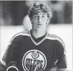  ??  ?? Wayne Gretzky can’t believe what he’s seeing after the Los Angeles Kings, down 5-0 to the Edmonton Oilers in Game 3 of their Smythe Division final, scored six straight goals, including five in the third period and the winner by Daryl Evans in OT, to...