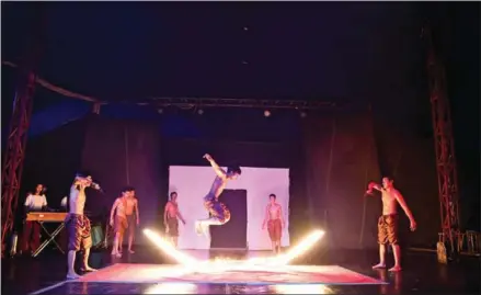  ?? PHARE PONLEU SELPAK ?? A fiery performanc­e by Battambang’s Phare Ponleu Selpak in recent past.