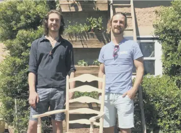  ?? PICTURE: MARCHMONT HOUSE ?? 0 From left: Sam Cooper and Richard Platt open the workshop on 1 July