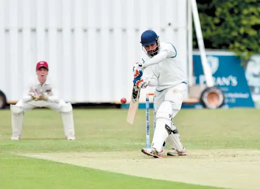  ?? ?? Kashif Abassi, pictured in action against Cookham Dean, batted the best figures for Stoke Green on Saturday. Ref:134505-6