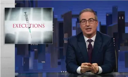  ?? Photograph: Youtube ?? John Oliver: ‘Our federal and state government­s have continued to pursue questionab­ly legal and definitely horrifying ways that, again, I would argue they shouldn’t be doing at all.’