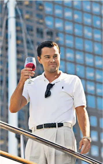  ??  ?? Leonardo Dicaprio in a scene from The Wolf of Wall Street. US authoritie­s allege that proceeds from the 1MDB scandal funded the film