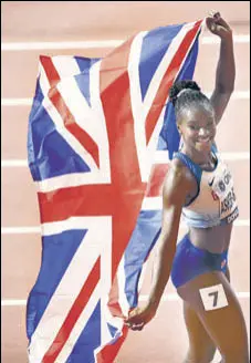  ?? REUTERS ?? Dina Asher-smith became only the second Briton after Linford Christie to win sprint at the World Championsh­ips.