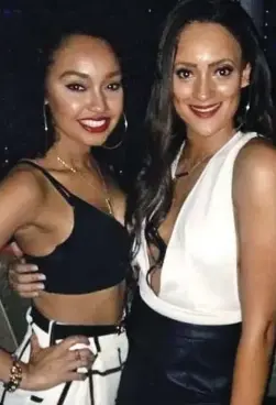  ??  ?? Friends: Little Mix’s Leigh-Anne, left, and Nadine Samuels