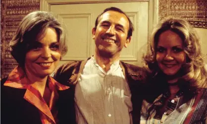  ?? Photograph: BFI ?? Pauline Yates, Leonard Rossiter, and Sally Jane Spencer in The Fall and Rise of Reginald Perrin.
