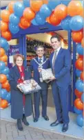  ?? Pictures: Andy Jones FM4994172/FM4994184 ?? Mayoress Doreen Michael, mayor Cllr Winston Michael and B&M area manager Peter Schmidt open the new store, and shoppers look for bargains