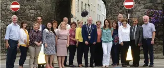  ??  ?? The delegation from Moldova with Drogheda Credit Union staff and Mayor Frank Godfrey.