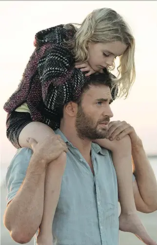  ??  ?? Mckenna Grace stars as a child prodigy and Chris Evans is her uncle in the upcoming movie Gifted.