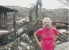  ??  ?? 0 Richard Branson says buildings have been destroyed