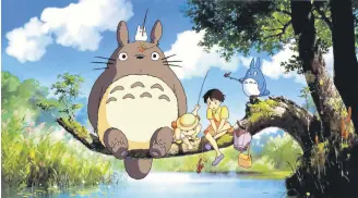  ??  ?? Still from Hayao Miyazaki’s “My Neighbor Totoro.”