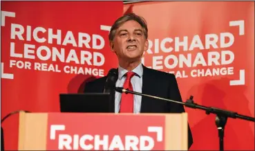  ??  ?? Richard Leonard is one of two contenders hoping to be named Scotland’s Labour leader