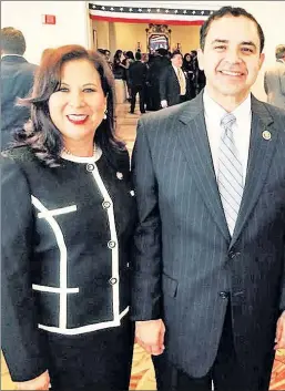  ?? ?? CHARGED: Rep. Henry Cuellar (D-Texas) and his wife, Imelda, allegedly took money from an Azerbaijan­i oil firm and a Mexican bank.