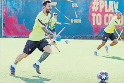  ?? FOTO: FCB ?? Leo Messi se incorpora hoy a la pretempora­da azulgrana tras anunciar el viernes que seguirá en el club azulgrana