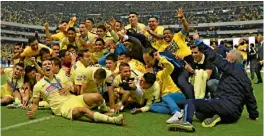  ??  ?? La última ocasión que los azulcremas lograron el título fue en el Ap. 2014 ante Tigres.