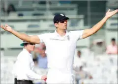  ?? ARUN SANKAR/AFP ?? England captain Alastair Cook heads home for Christmas facing calls to resign after an embarrassi­ng tour of India.