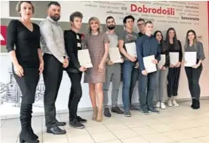  ?? PD ?? Stipendije su dobili Danijela Damijani, Rok Lukšić, Petar Dundara, Erik Hrvatin, Nikolina Ljubičić, Nikola Perković, Natali Lanča i Marko Ivan Šumberac