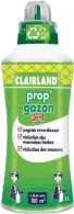  ??  ?? Un gazon impeccable
La formulatio­n spécifique de cet engrais liquide à applicatio­n foliaire permet de fertiliser et de reverdir rapidement le gazon grâce à sa teneur en azote et potassium, avec un effet visuel rapide. Avec son fer chélaté, il réduit les mauvaises herbes et limite la présence de mousses dans le gazon. Prop’gazon trois en un, 13,59 € (1 l), Clairland.