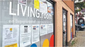  ?? FOTO: GERD MÄGERLE ?? Noch bis Ende Juli 2022 hat der Livingroom sein Domizil in der Waaghausst­raße. Die Caritas sucht derzeit nach neuen Räumen in der Innenstadt und hofft auf die Unterstütz­ung von Hauseigent­ümern.