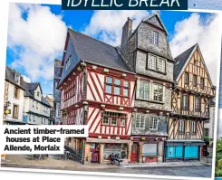  ?? ?? ancient timber-framed houses at place allende, morlaix