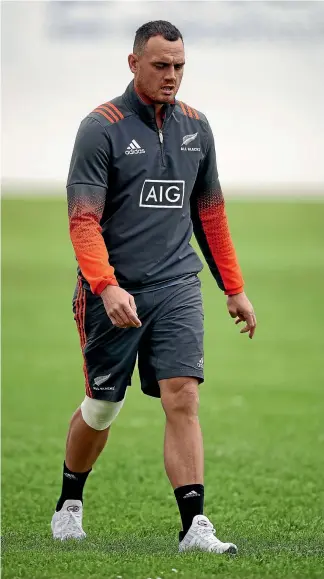  ?? PHOTO: GETTY IMAGES ?? Israel Dagg, pictured at All Blacks training yesterday, may be out for the season with a knee injury.