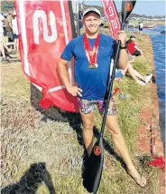  ?? Picture: ZSPORTS EVENTS ?? KING OF THE RIVER: Luke McNish was one of the dominant paddlers, winning three gold medals and a silver in the SPAR River Paddle Challenge on the Swartkops River in Port Elizabeth on Saturday