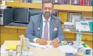  ?? HT PHOTO ?? Dr Sudhir Bhandari in his office.