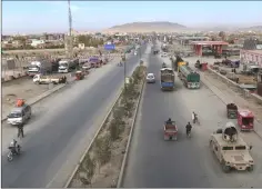  ??  ?? Scene of the highway between Ghazni and Kabul. On a good day, it could take less than three hours to drive from Ghazni to Kabul.